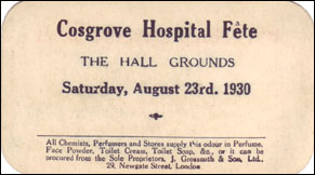 Cosgrove Hospital Fete 1930