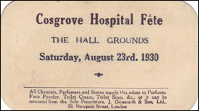 Cosgrove Hospital Fete 1930
